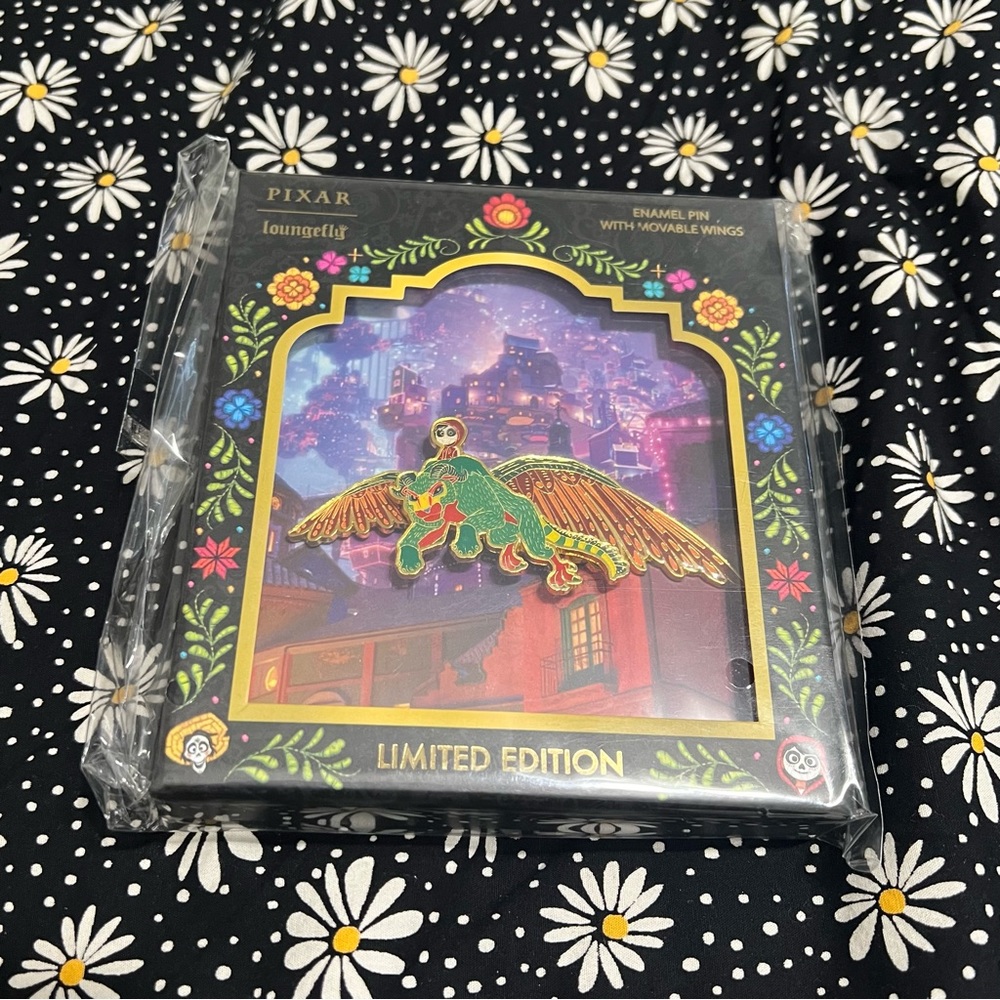 Loungefly Pixar Coco Collector Box Enamel Pin with Moveable Wings